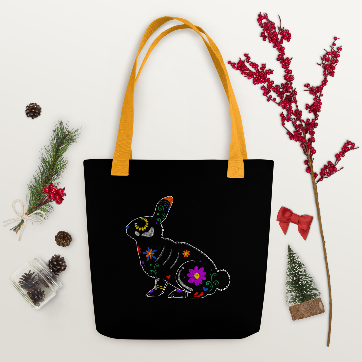 Roger - Black Tote bag V2