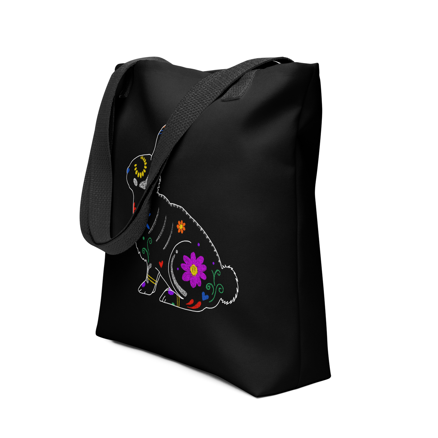 Roger - Black Tote bag V2