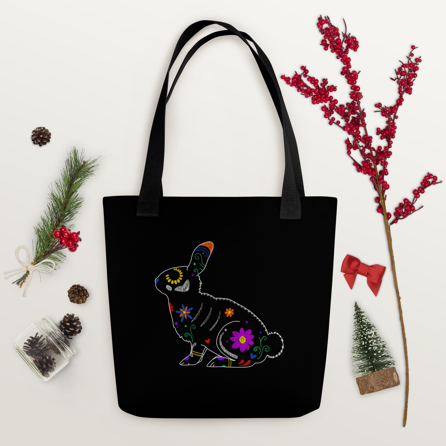Roger - Black Tote bag V2