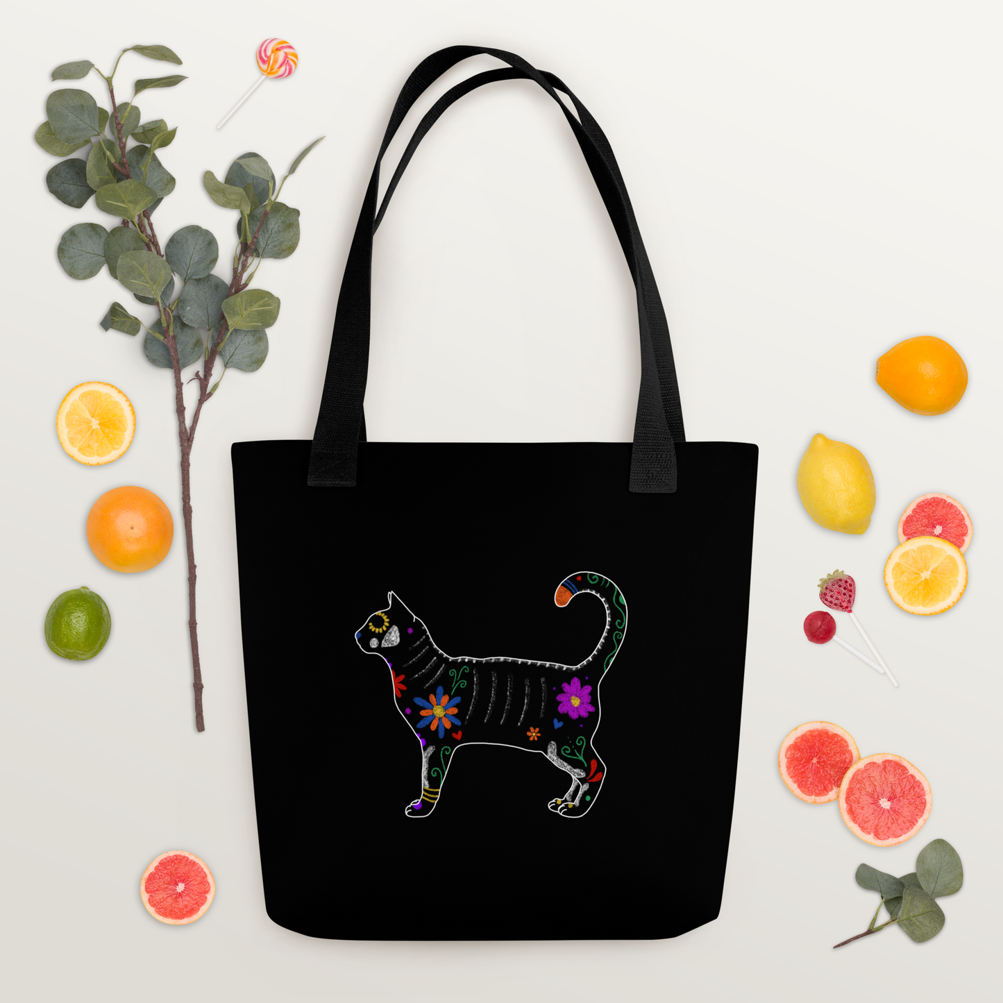 Eustache - Black Tote bag V2